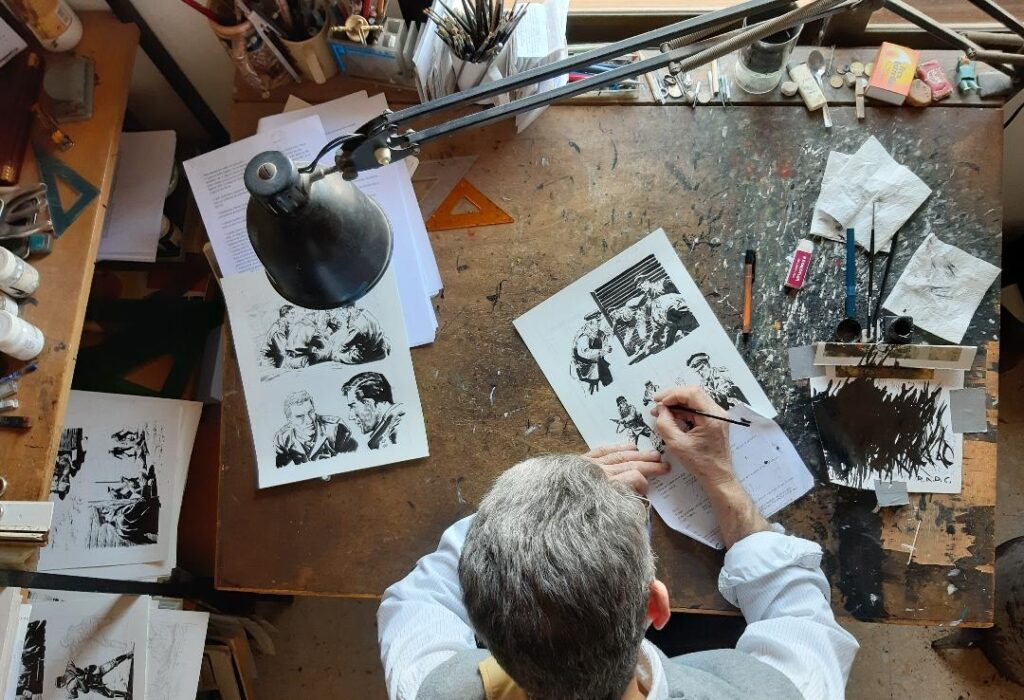 Manuel Benet at work
