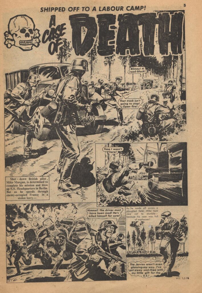Warlord No. 84 - "A Case of Death", art by Manuel Benet (1976)