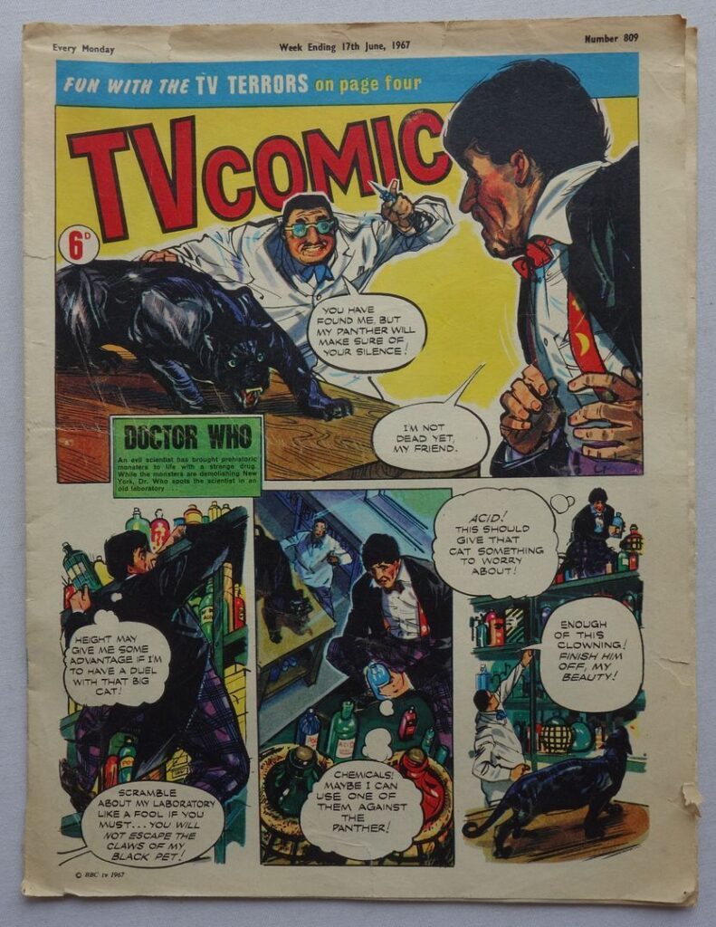 TV Comic No. 809, cover dated 17th June 1967, featuring "Doctor Who" on the cover