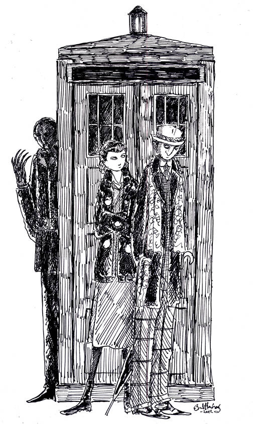 Doctor Who art by Bret M. Herholz
