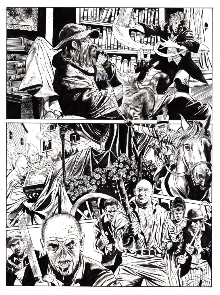 2000AD 2405 - Nightmare in in New York - Final Inks by David Roach