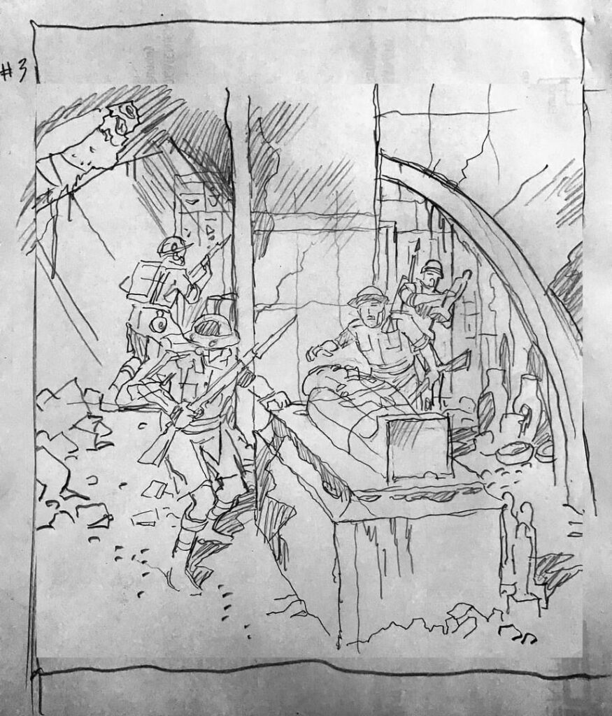 Commando 5791 cover rough by Marco Bianchini