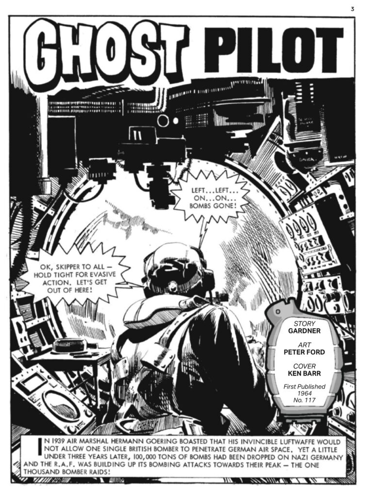 Commando 5792: Ghost Pilot Story: Gardener | Art: Peter Ford | Cover: Ken Barr First published as No 117 in 1964, reprinted in 1972 as No. 643