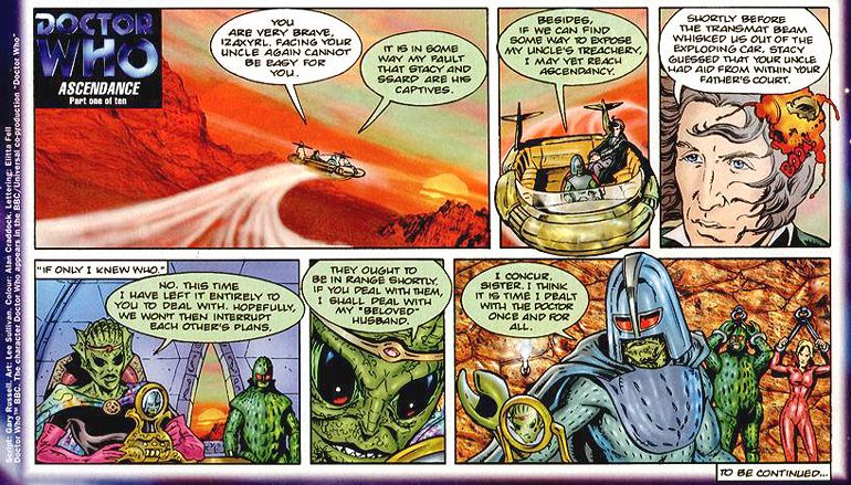Doctor Who -Ascendance by Gary Russell, art by Lee Sullivan, colour by Alan Craddock