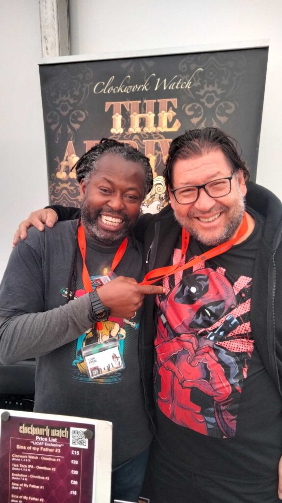 Yomi Ayeni and Damiano Gallinaro at Lakes International Comic Art Festival 2024