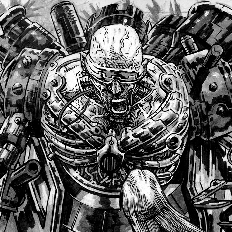 Cyborgs on the loose in Zip #3. Art by San Espina