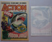 Action No. 2 cover dated February 21st 1976 With Free Gift - a "Hook Jaw" Iron On Transfer, in Fine Condition