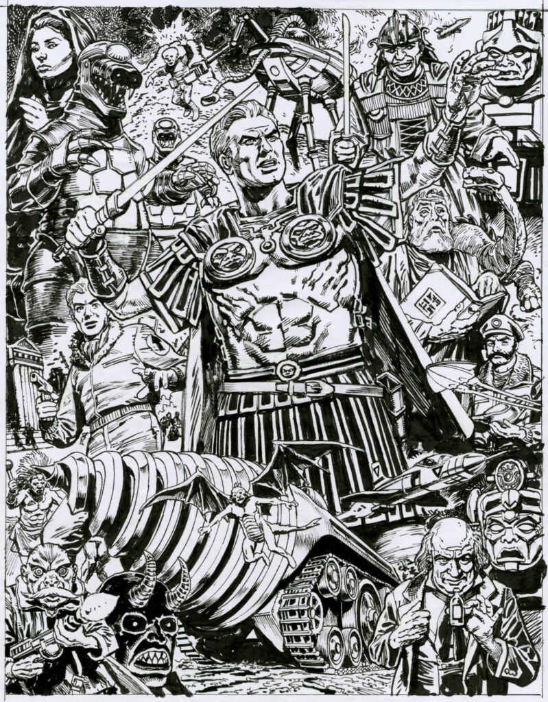 The Rise and Fall of the Trigan Empire Volume VI  - Cover art inks by Chris Weston