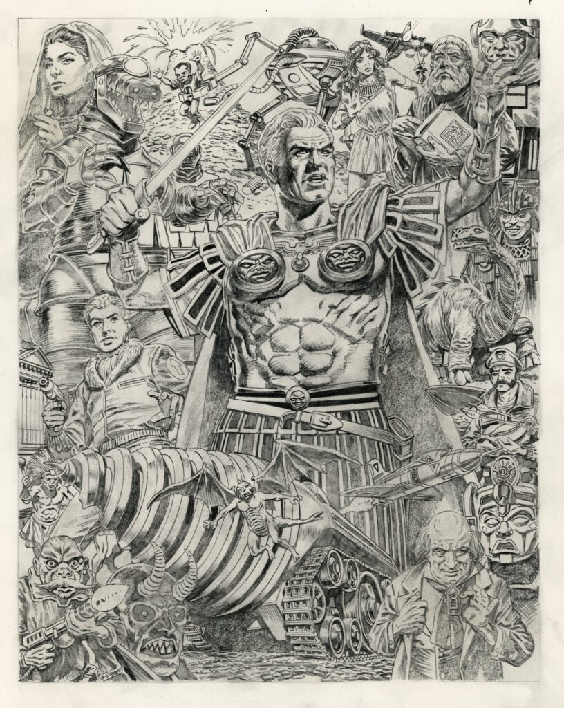 The Rise and Fall of the Trigan Empire Volume VI  - Cover art pencils by Chris Weston