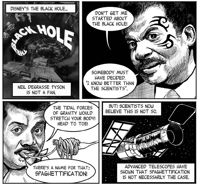 You Get What You Get (Fred Egg Comics 2024, published and written by David Robertson) - “Tyson on the Black Hole”, art by Andy Hanks