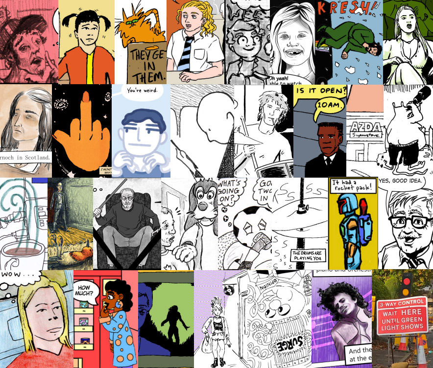 You Get What You Get (Fred Egg Comics 2024, published and written by David Robertson) - Art Collage