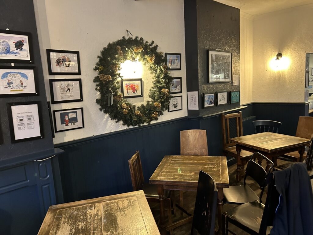 "Let it Snow" 28th November 2024 - 31st January 2025 the Duke of Greenwich, 91 Colomb St, London SE10 9EZ - Photo by Pete Songi