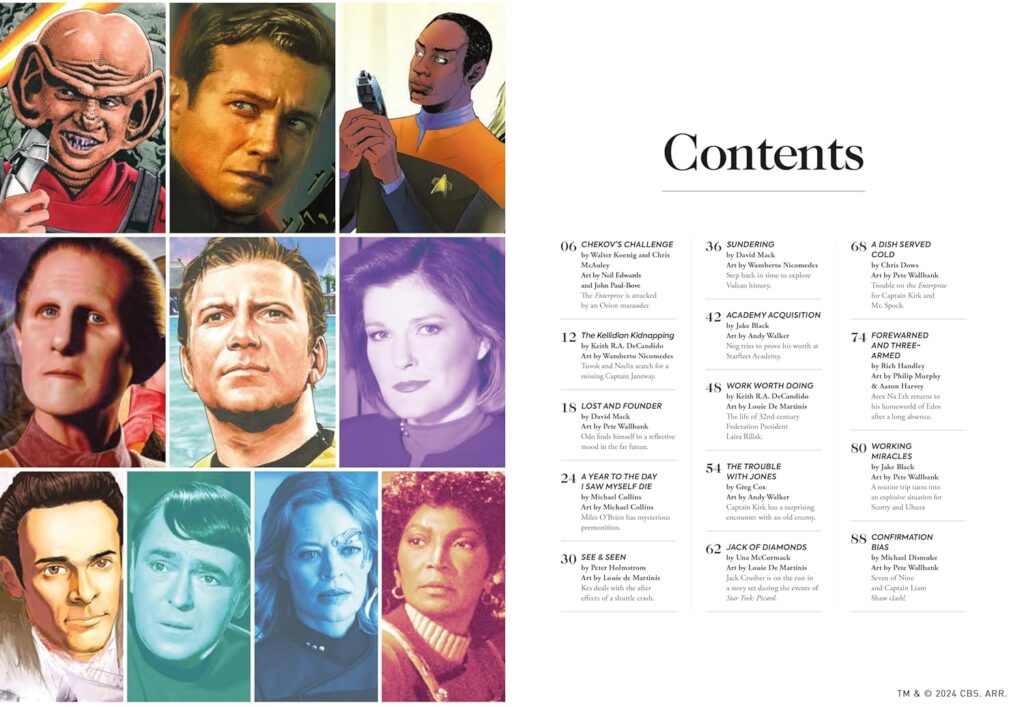 Star Trek Explorer: A Year to the Day That I Saw Myself Die and Other Stories - Sample Spread (Titan Comics, 2024)