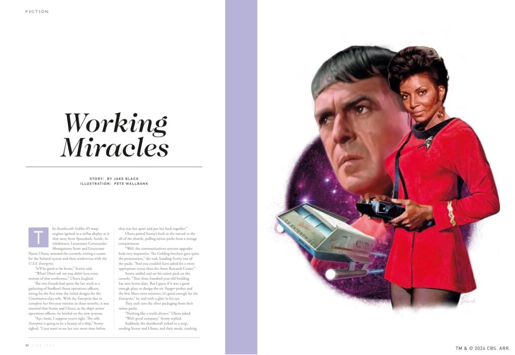 Star Trek Explorer: A Year to the Day That I Saw Myself Die and Other Stories - Sample Spread (Titan Comics, 2024)