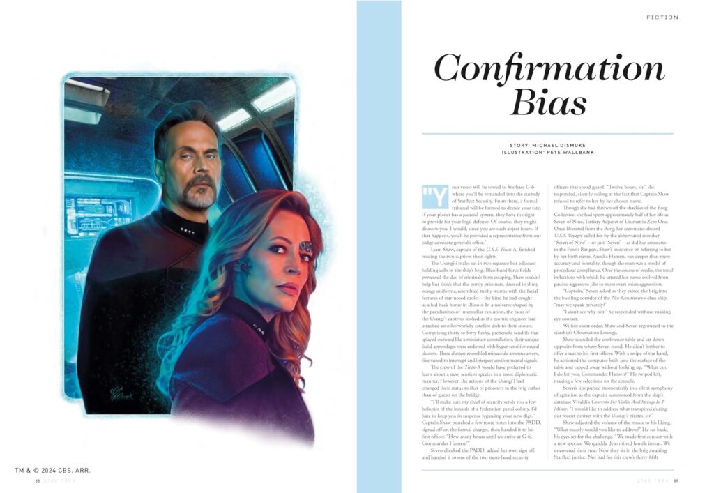 Star Trek Explorer: A Year to the Day That I Saw Myself Die and Other Stories - Sample Spread (Titan Comics, 2024)