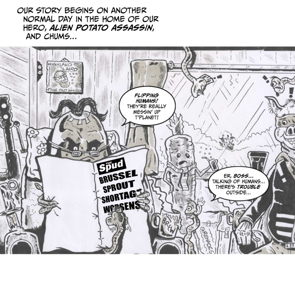  Alien Potato Assassin in "Back off from the Brussels" by John Freeman and Rick Orc