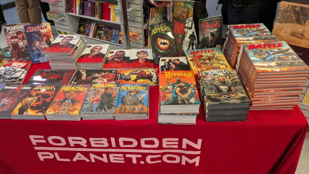 Forbidden Planet Battle Action Signing Event - Saturday 14th December 2024 at Forbidden Planet London Megastore. Photo: James Bacon