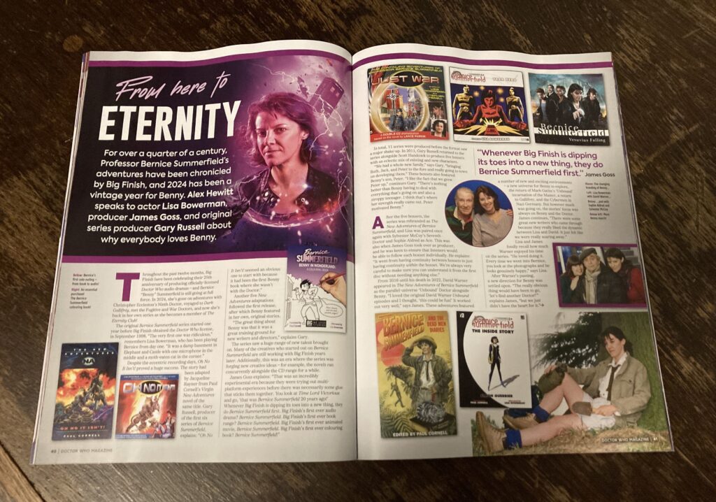 Doctor Who Magazine 612 - Lisa Bowerman, James Goss and Gary Russell reflect on the enduring appeal of archaeologist adventure Professor Bernice Summerfield