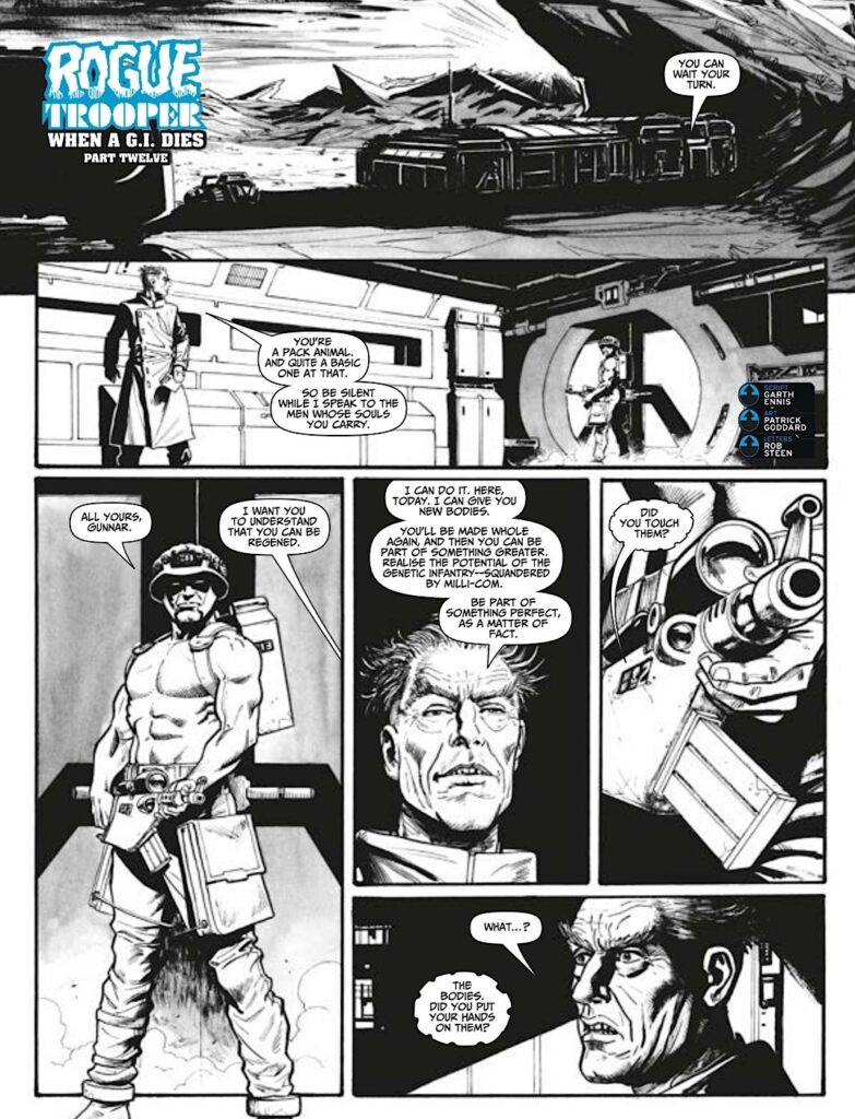 2000AD Prog 2412 - ROGUE TROOPER - WHEN A G.I. DIES
by Garth Ennis (Writer) Patrick Goddard (Artist) Rob Steen (Letterer)