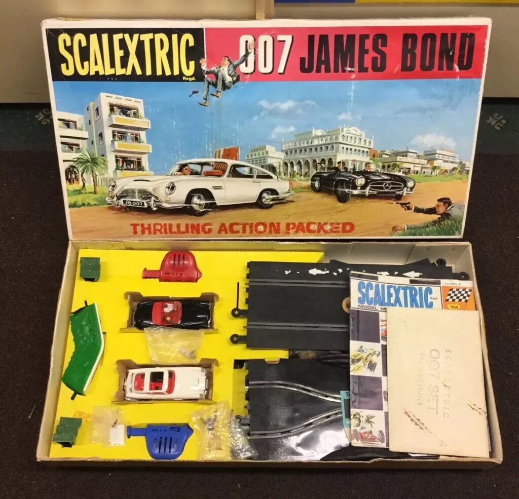 This Triang Scalextric James Bond 007 Set Aston Martin DB5 Complete Boxed Set is just one item currently being offered on eBay