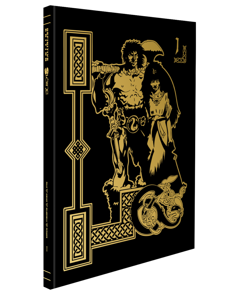 Sláine - The Definitive Edition - Volume 1 by by Pat Mills (Writer), Angie Kincaid, Massimo Belardinelli and Mike McMahon (Artists) Out: Thursday 10th April 2025 256 pages | Available in Paperback | 2000AD Webshop Exclusive Hardback Paperback ISBN-13: ‎ 978-1837864638