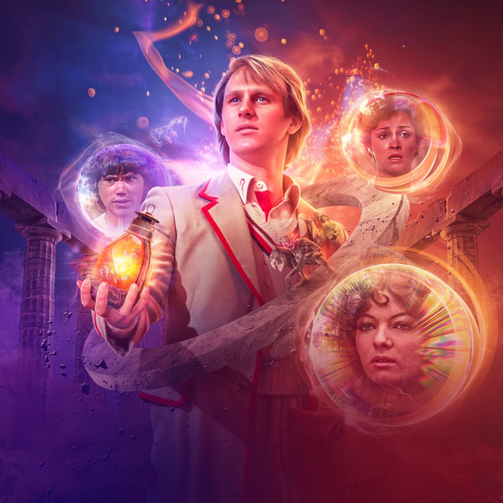 Rafe Wallbank’s unadorned cover art for the Big Finish audio adventure, Doctor Who: The Fifth Doctor Adventures: Hooklight 1, assisted by Shay Brown