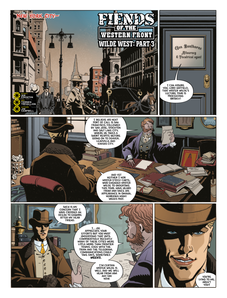 FIENDS OF THE WESTERN FRONT // WILDE WEST by Ian Edginton (Writer) Tiernen Trevallion (Artist) Jim Campbell (Letterer)