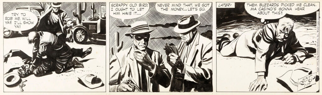 Rip Kirby by Alex Raymond, 14th July 1955