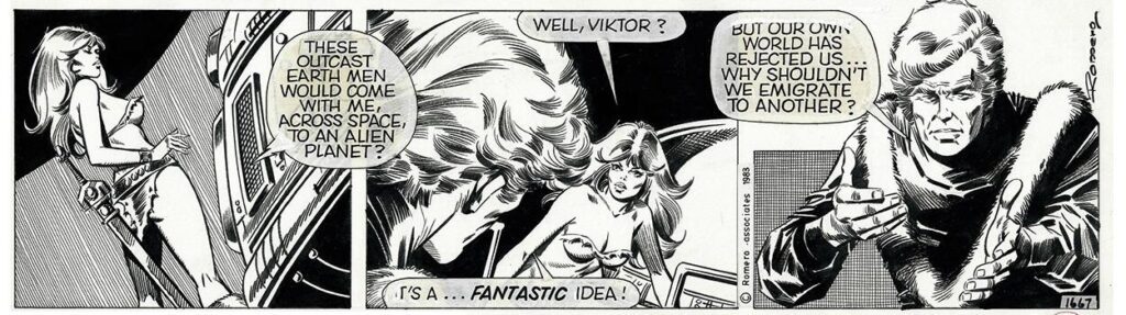 “Axa” No. 1667, from the story “The Unmasked”, first published in The Sun, written and drawn by Enrique Badia Romero