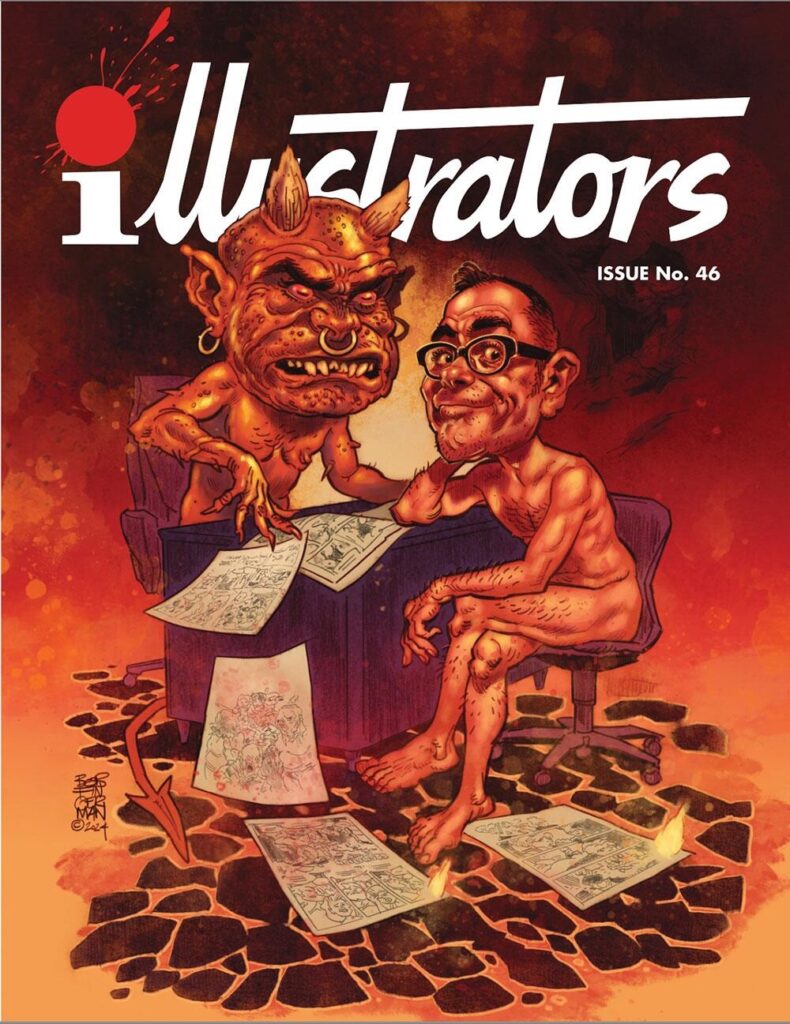 Illustrators No. 46, featuring a guide to the art of Bob Fingerman, Hans Kresse and Mark Stafford (Book Palace Books, 2024)
