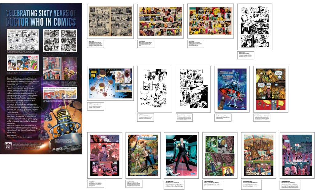 2024 Lakes International Comic Art Festival Doctor Who - Sixty Years in Comics Exhibition