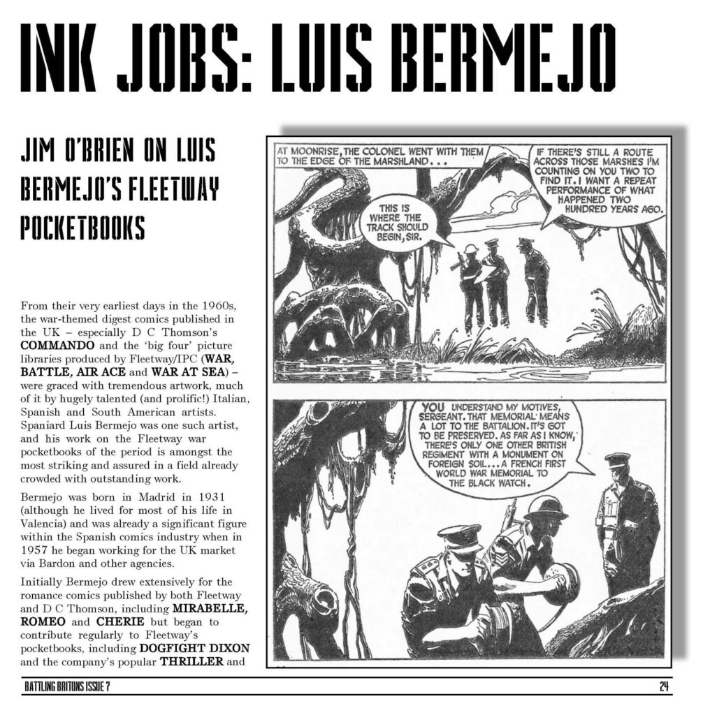 Battling Britons Issue 7 - Ink Jobs - Luis Bermejo