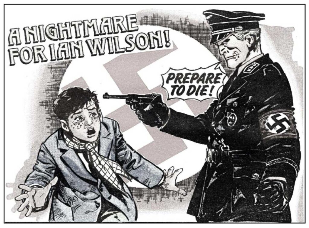 A panel from the Battle story "Nightmare", art by Jesus Redondo