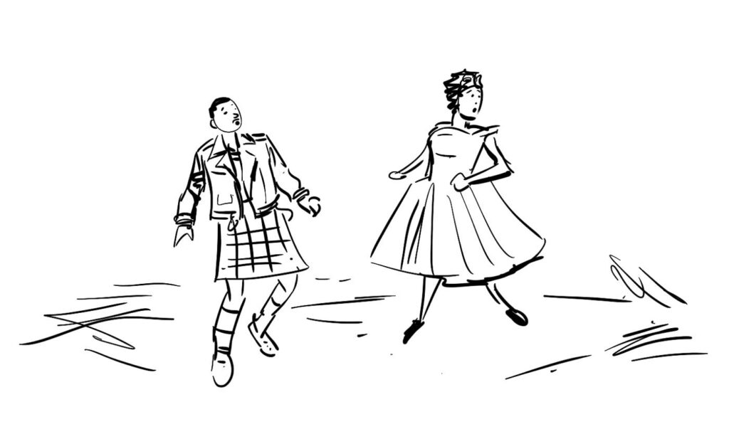 Doctor Who - "Dance 'Til You Drop" Storyboard by Mike Collins