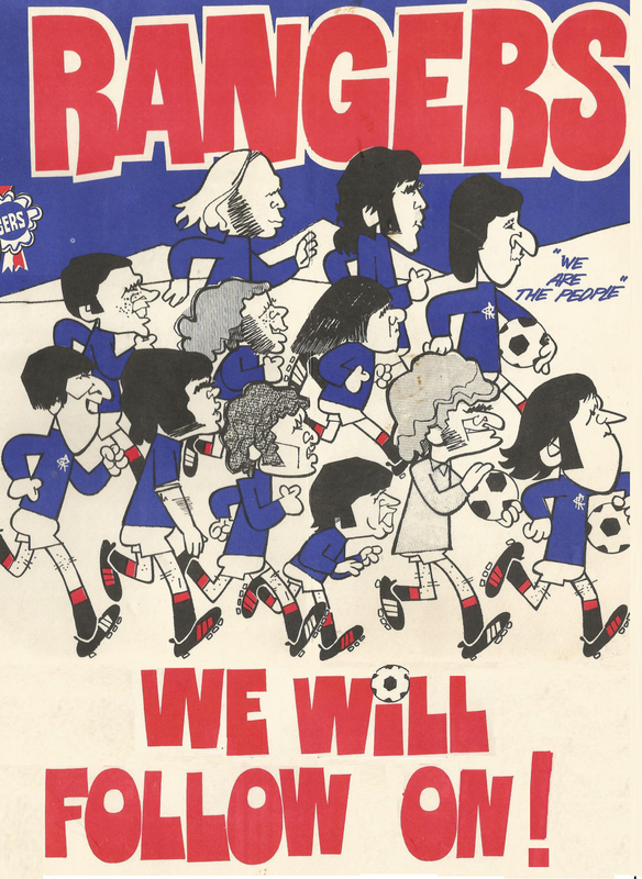 Rangers Christmas Card, probably for 1974 based on the team lineup