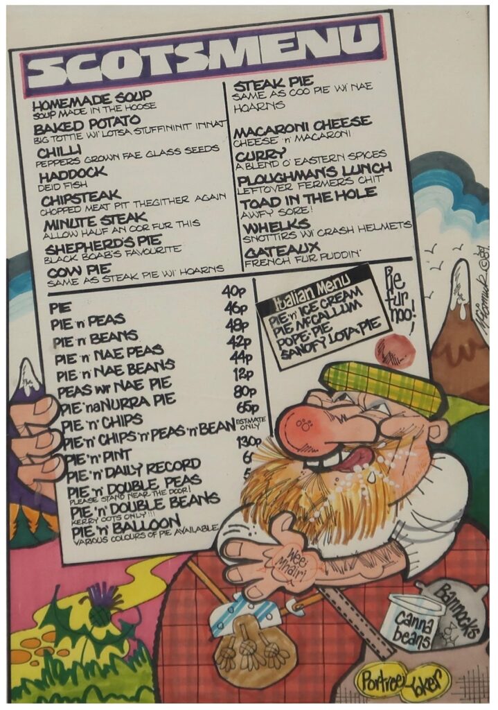A Scottish Menu by Malky McCormick