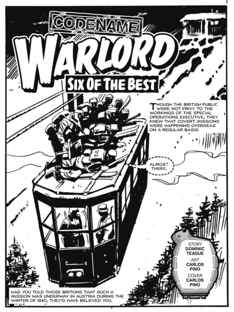 Commando 5841: Codename Warlord: Six of the Best Story: Dominic Teague Art and Cover: Carlos Pino