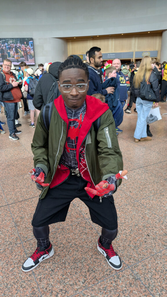 Dublin Comic Con - Spring Edition 2025 - Emmanuel as Miles Morales | Photo: James Bacon