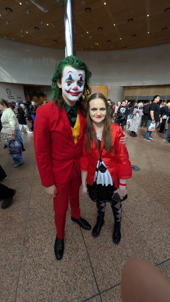 Dublin Comic Con - Spring Edition 2025 - Alan as Joker and Emily as Harley Quinn | Photo: James Bacon