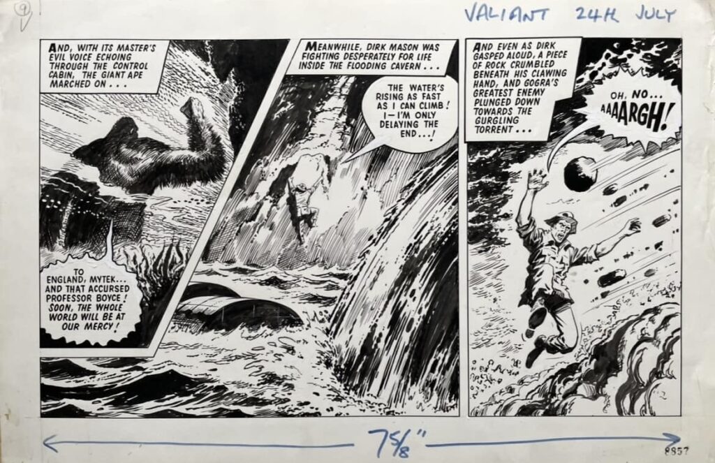 “Mytek The Mighty” - original art from “The Forest of Fear” by Eric Bradbury.  From Valiant 24th July 1965 | Via Chris Wright