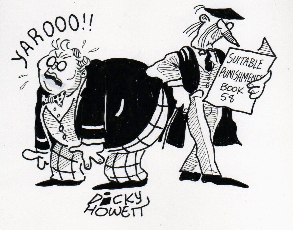 Billy Bunter test art by Dicky Howett for Marvel UK, commissioned in 1993. With thanks to Tim Quinn