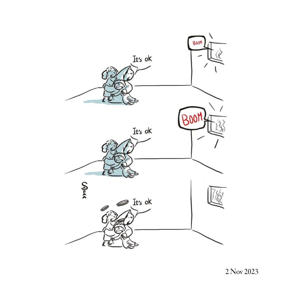 “Safaa and the Tent”, the diary of Palestinian cartoonist Safaa Odah