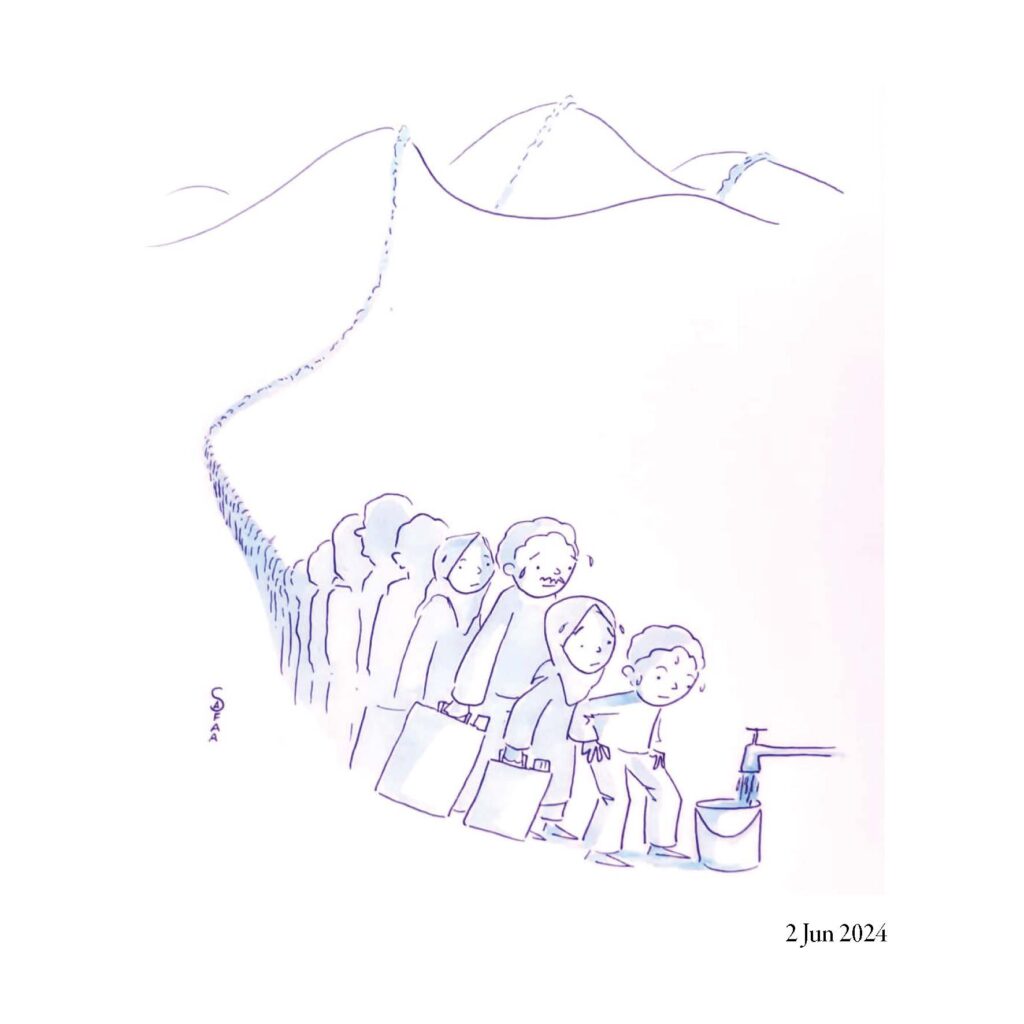 “Safaa and the Tent”, the diary of Palestinian cartoonist Safaa Odah