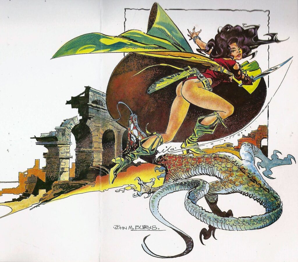Zetari art by John M. Burns