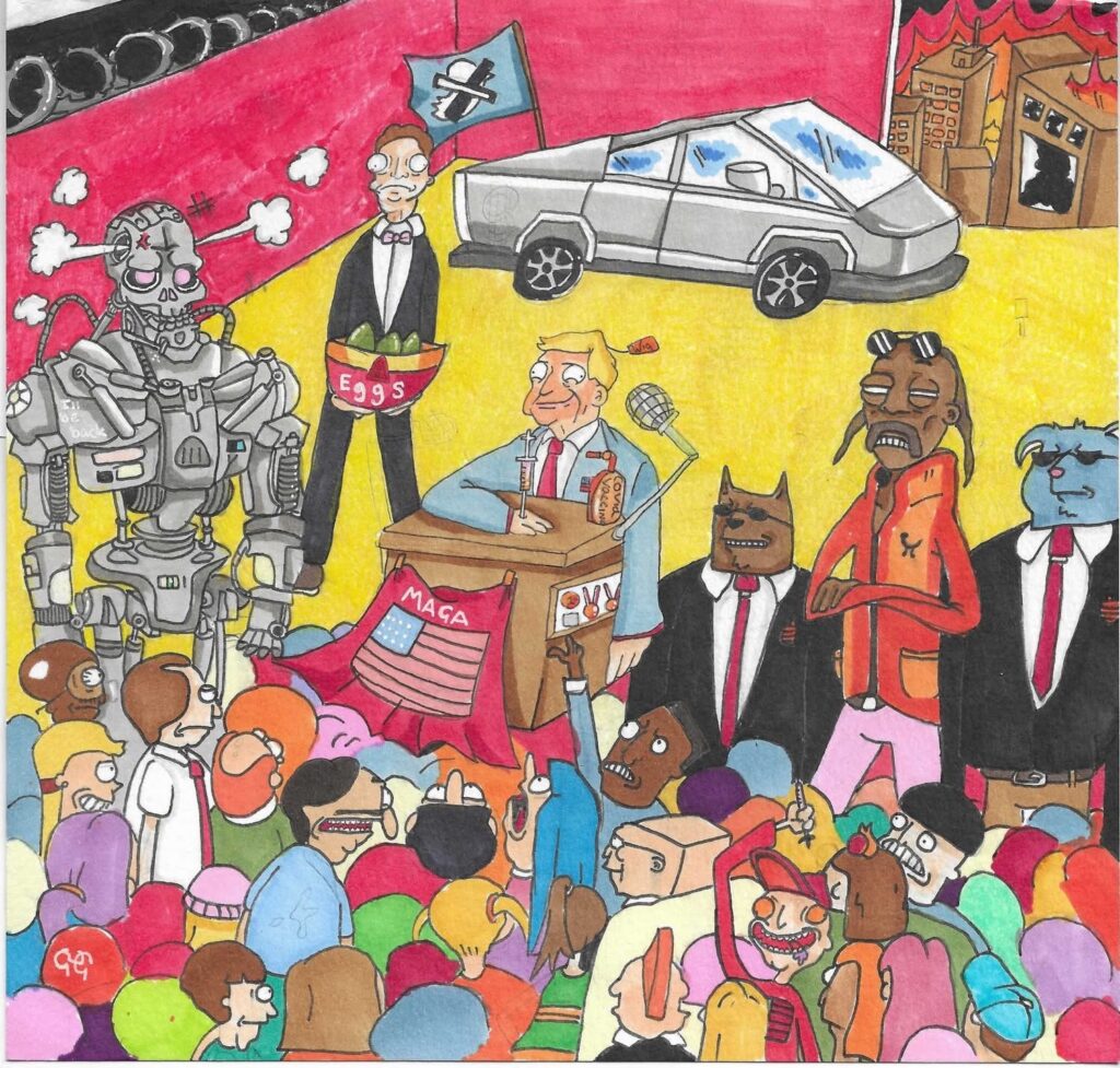 Young Cartoonists Award 2024 under 18 runner up George Green