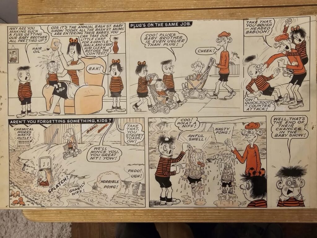 “The Bash Street Kids” art by Leo Baxendale, appeared in The Beano No. 1006, published in 1961