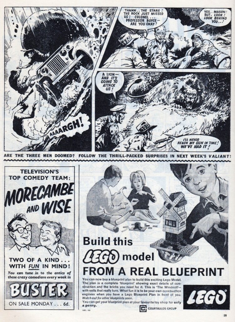 Mytek the Mighty, controlled by Gogra, causes mayhem in an issue of Valiant cover dated 3rd January 1965. Scans courtesy Lew Stringer | Mytek the Mighty and Valiant ©️ Rebellion