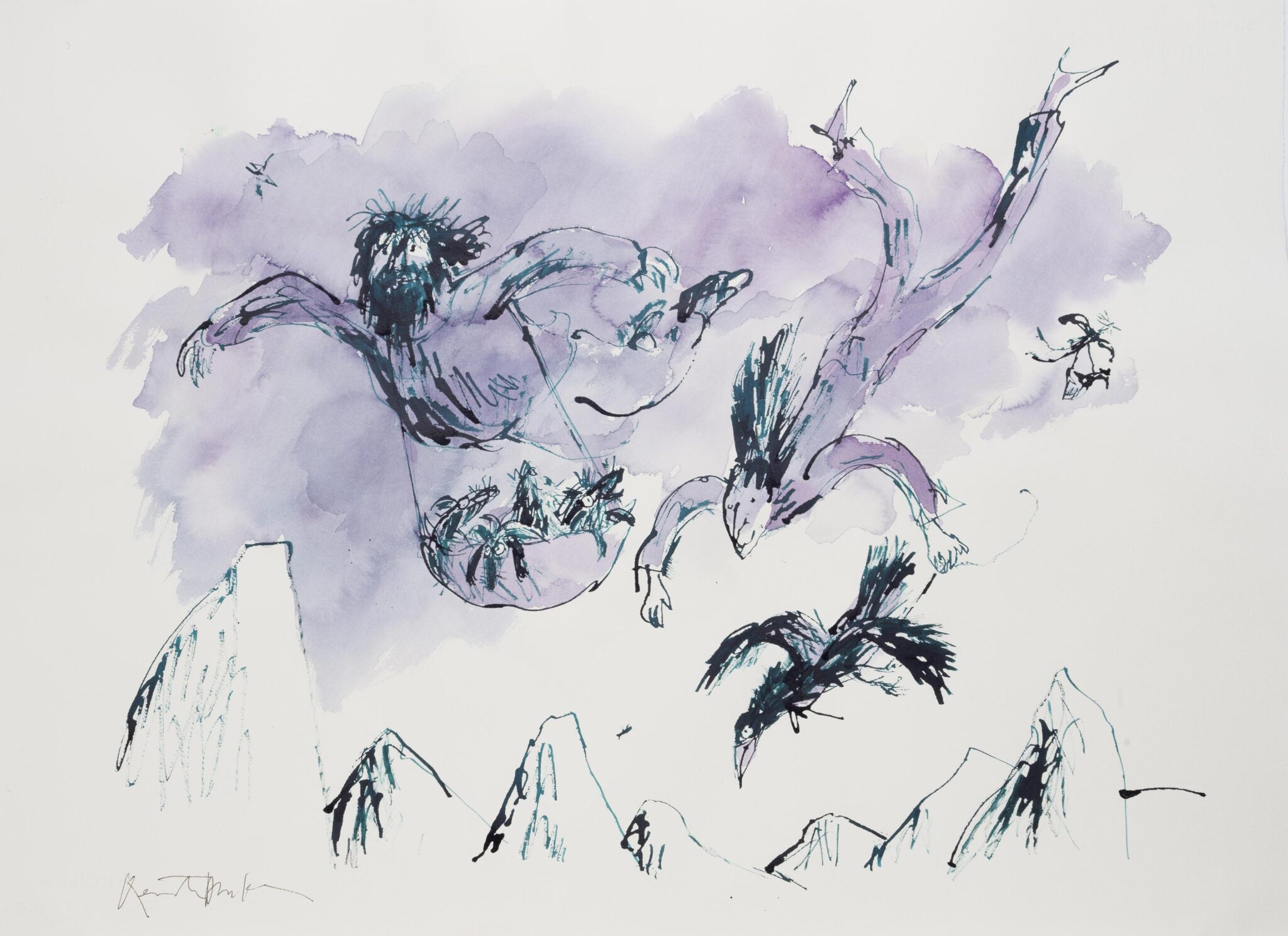Quentin Blake Centre for Illustration Fundraising Auction, “Airborne ...