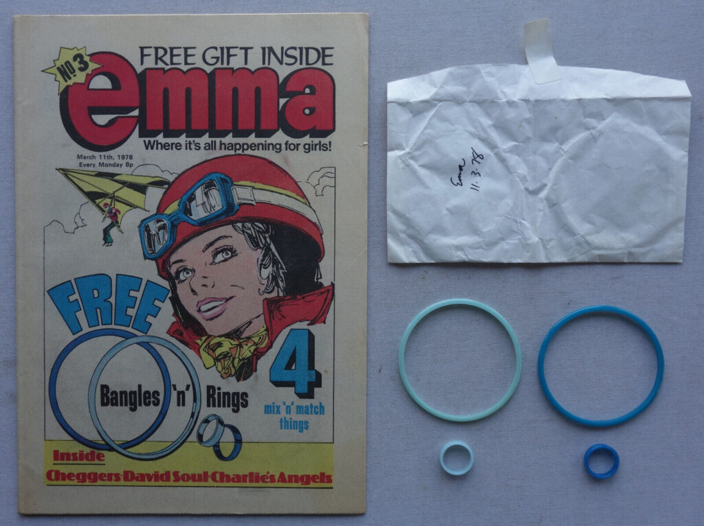 Emma No. 3 cover dated 11th March 1978 With Free Gift - Bangles 'n' Rings