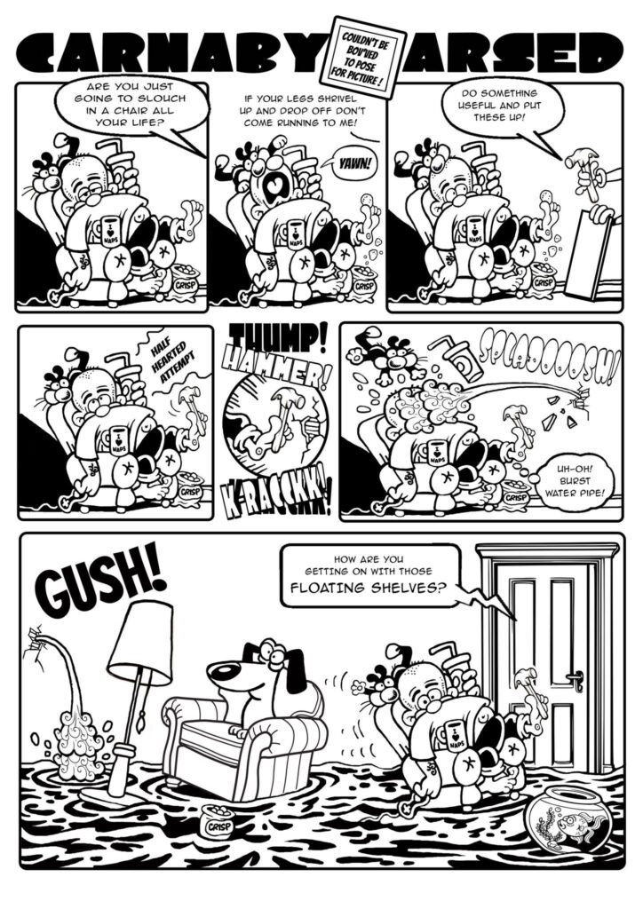 “Carnaby Arsed” by Mark Bennington and Adam Brown